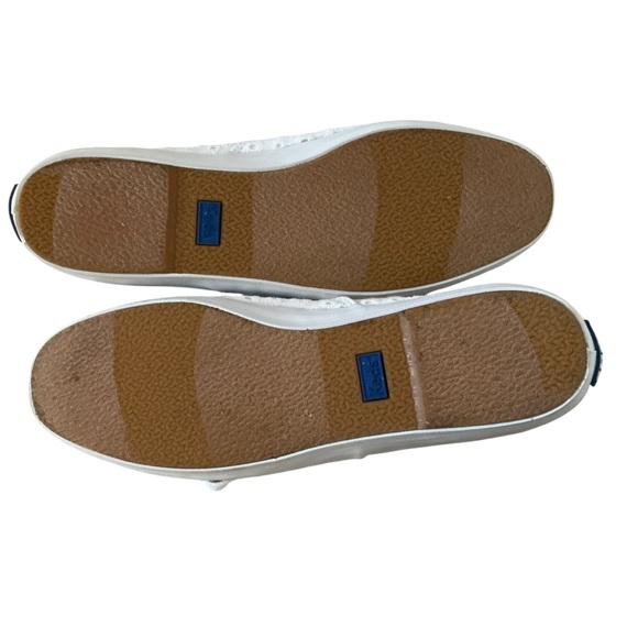 Keds women’s champion eyelet daisy white canvas lace up sneakers shoes white 10 - Picture 5 of 7